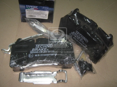 Колодка торм. диск. (компл. на ось) BPW RS-SB 4309T (пр-во Techno Brake)