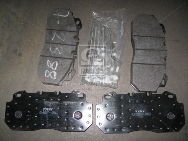 Колодка гальмівний. диск. (компл. на вісь) RVI MAGNUM, VOLVO B10/12(95-), ROR TA/TM, передн. (вир-во TRW)