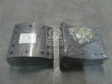 Накладка торм. (компл. на ось) 419х178 (Отв.6,35мм) 2-й рем. ROR TA, FRUEHAUF (RIDER)