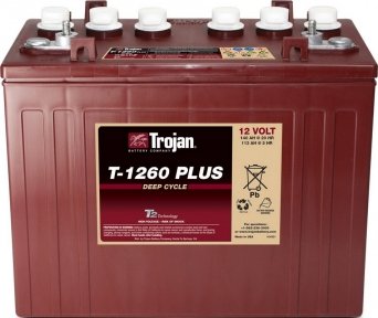 Акумулятор тяговий TROJAN T1260+ Акумулятор тяговий TROJAN T1260+