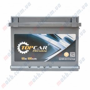 Аккумулятор TOP CAR Premium 60Ah R+ 600A