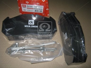 Колодка гальмівний. диск. (компл. на вісь) MAN 2000,TGA, MB, KASSBOHRER, RVI MAGNUM,PREMIUM <ДК>