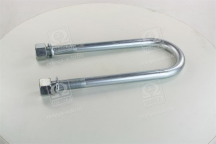 Стремянка рессоры 100x24x314 BPW (оцинк., с гайкой и гровер, шаг резьбы М24х2,0) (RIDER, стандарт)