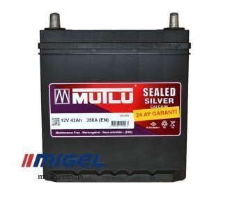 Акумулятор Mutlu Sealed Silver 42Ah JL+ 350A (тонка клема)