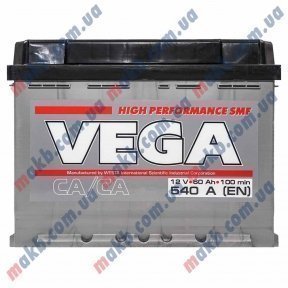Акумулятор Vega HP STANDART 60Ah L+ 540A