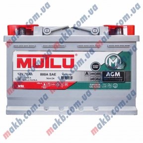 Аккумулятор Mutlu AGM Start-Stop 70Ah R+ 760A Аккумулятор Mutlu AGM Start-Stop 70Ah R+ 760A