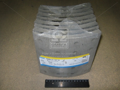 Накладка гальмівний. (компл. на вісь) 420х200 станд. DAF XF95,75CF,F85,SB (вир-во Jurid)