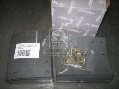 Накладка гальмівний. (компл. на вісь) 419х219,2 станд. ROR, TRAILOR (RIDER)