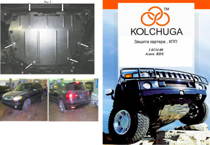 Захист двигуна КОЛЬЧУГА для Acura RDX (2006-2012) АКПП