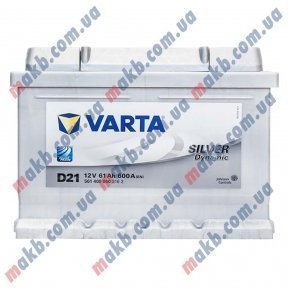 Аккумулятор Varta 61Ah R+ 600A Silver Dynamic (низкобазовый)