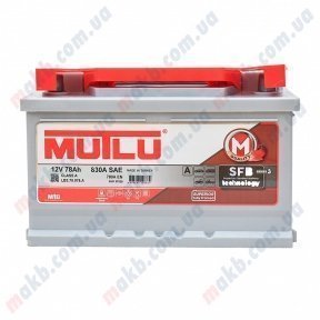 Акумулятор Mutlu SFB Technology (Ser3) 78Ah R+ 830A (Низькобазовий)