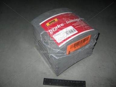 Накладка гальмівний. (компл. на вісь) 410x175 1-ї рем. VOLVO F10,12,16,FH12,16 (вир-во Lumag)