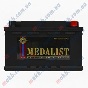 Аккумулятор Medalist 71Ah R+ 640A (низкобазовый)