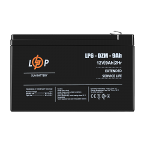 Тяговый свинцово-кислотный AGM аккумулятор LP 6-DZM-9 Ah