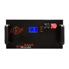 Акумулятор LP LiFePO4 51,2V - 160 Ah (8192Wh) (BMS 200A/100А) LCD метал RM Smart RS485/CAN Акумулятор LP LiFePO4 51,2V - 160 Ah (8192Wh) (BMS 200A/100А) LCD метал RM Smart RS485/CAN