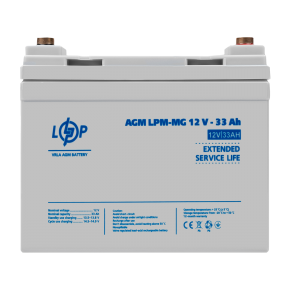 Аккумулятор мультигелевый LPM-MG 12V - 33 Ah + справа