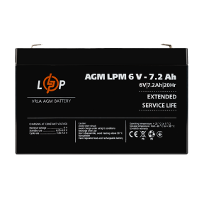 Аккумулятор AGM LPM 6V - 7.2 Ah
