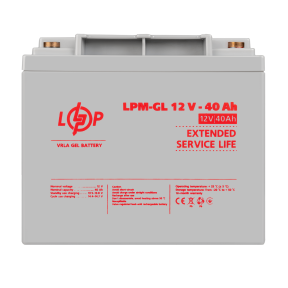 Аккумулятор гелевый LPM-GL 12V - 40 Ah