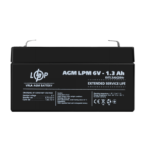 Аккумулятор AGM LPM 6V - 1.3 Ah