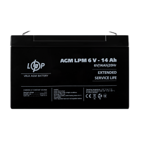 Аккумулятор AGM LPM 6V - 14 Ah
