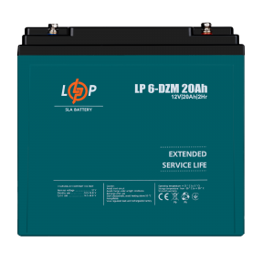 Тяговый свинцово-кислотный AGM аккумулятор LP 6-DZM-20 Ah
