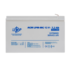 Аккумулятор мультигелевый LPM-MG 12V - 7.2 Ah