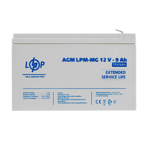 Акумулятор мультигелевий LPM-MG 12V - 9 Ah