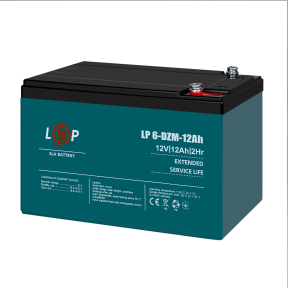 Тяговый свинцово-кислотный AGM аккумулятор LP 6-DZM-12 Ah - под Болт М5