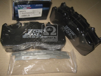 Колодка гальмівний. диск. (компл. на вісь) BPW (вир-во Techno Brake)