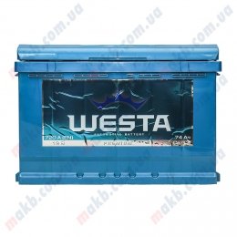 Акумулятор WESTA 74Ah R+ 720A