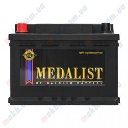 Акумулятор Medalist 61Ah L+ 600A (Низькобазовий)