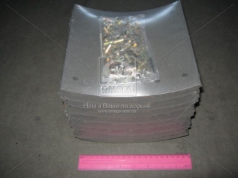 Накладка гальмівний. (компл. на вісь) 420х200 2-ї рем. BPW, DAF SB, SAF (вир-во Lumag)