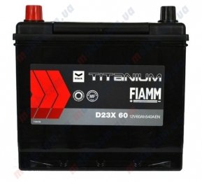 Акумулятор Fiamm Titanium Black 60Ah JL+ 540A