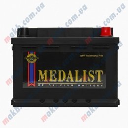 Аккумулятор Medalist 61Ah R+ 600A (низкобазовый)