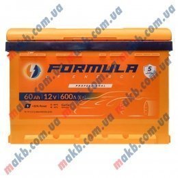 Акумулятор FORMULA 60Ah L+ 600A (Низькобазовий)