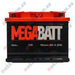 Акумулятор MegaBatt 60Ah R+ 480A
