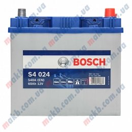 Акумулятор Bosch S4 Silver 60AH JR+540A (EN)