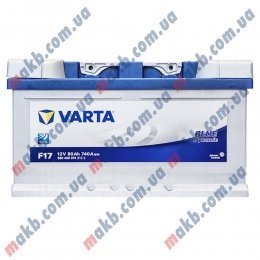 Акумулятор Varta 80Ah R+ 740A Blue Dynamic (Низькобазовий)