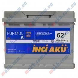 Акумулятор INCI-AKU Formul A 62Ah R+ 540A