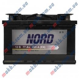 Акумулятор NORD 77Ah R+ 620A
