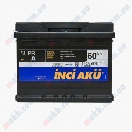 Акумулятор INCI-AKU Supr A 60Ah R+ 540A