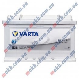 Акумулятор Varta 74Ah R+ 750A Silver Dynamic (Низькобазовий)