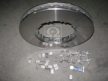 Диск гальмівний з кріпленням клинами DAF CF65/ 75/ 85, XF95 (вир-во Truck Services)