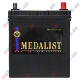 Акумулятор Medalist (42B19FL) 40Ah JR+350A (тонка клема)
