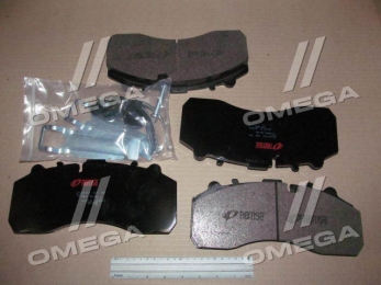 Колодка гальмівний. диск. (компл. на вісь) BPW, DAF XF95, IVECO, MB ACTROS, SAF, SCANIA (вир-во REMSA)