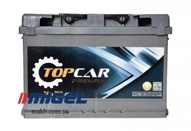 Акумулятор TOP CAR Premium 74Ah R+ 760A