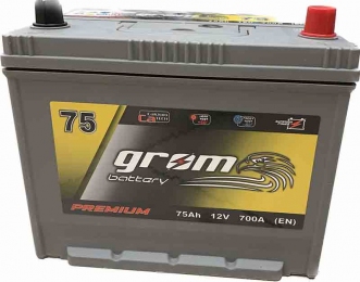 Акумулятор Grom 75Ah JR+ 700A