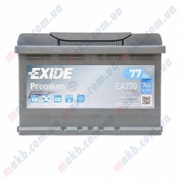 Акумулятор Exide Premium 77Ah R+ 760A