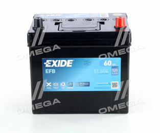 Акумулятор Exide EFB 60Ah JR+ 520A