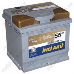 Акумулятор INCI AKU NanoGold Start-Stop 55Ah R+ 520A